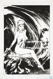 Michael Bair - Amazing Heroes Swimsuit Special #2 P52 : Namorita - Illustration originale