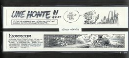 Didier Conrad - Haut de page "Une honte!!" - Planche originale