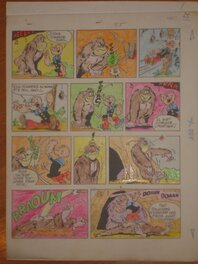 Bud Sagendorf - Popeye couleur posée sur original encrée 25 - Comic Strip