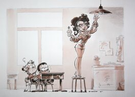 Dan Verlinden - Verlinden Petit Spirou - Original Illustration