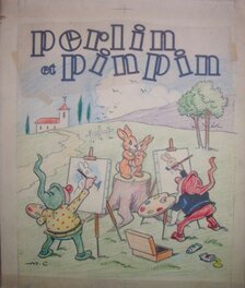 Maurice Cuvillier - Cuvillier - Perlin et Pinpin - Original Illustration