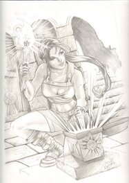 Cris De Lara - Lara Croft/ Tomb Raider - Illustration originale