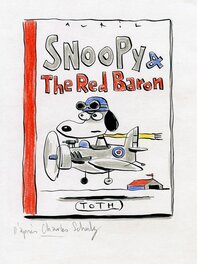 François Avril - Avril, Snoopy & the Red Baron - Illustration originale