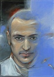 Enki Bilal - Partie de Chasse, Mikhaïl Khodorkovski par Enki Bilal - Original Illustration