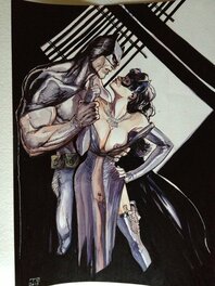 Ronan Toulhoat - Batman & Catwoman by R. Toulhoat - Original Illustration