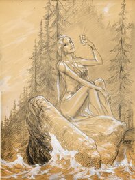 Gwendal Lemercier - Lorelei - Illustration originale