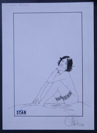 Thierry Cayman - S.T.A.R. - Illustration pour la couverture d’un portfolio. - Illustration originale