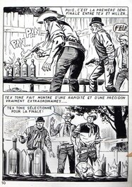 Bob Leguay - Mesure de sécurité. Tex-Tone mensuel n°223, planche 10, 3ème trimestre 1966, Imperia - Planche originale