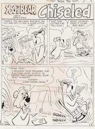 Ray Dirgo - Yogi Bear 'CHISELED' Title Page, 1973 - Comic Strip