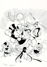 Daan Jippes - Uncle Scrooge 215 cover - Couverture originale