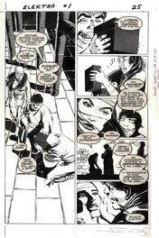 Frank Miller - Elektra Saga Book 1, page 25 - Planche originale