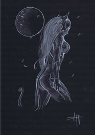 Anthony Darr - Catwoman - Illustration originale