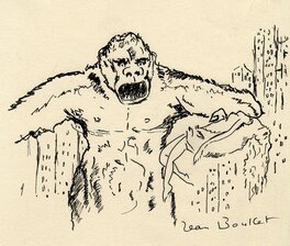 Jean Boullet - Jean Boullet - King Kong - Illustration originale