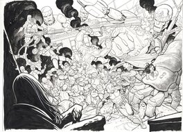 Frank Cho - X-Men: Battle of the Atom #1 pages 2 et 3 - Planche originale