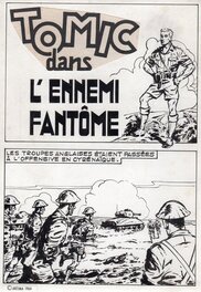 Jean-Paul Decoudun - Tomic "L'ennemi fantôme". Téméraire n°67, Artima, 1964 - Planche originale