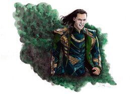 Tom Chanth - Loki - Illustration originale