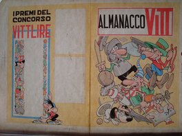 Benito Jacovitti - Almanacco VITT 1961 - Couverture originale