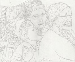 Raúl - Palestine - Illustration originale