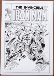 Georgiou Bambos - En route vers de nouvelles aventures - Iron man re création - Planche originale