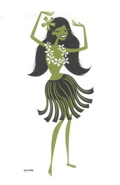 Shag - Hula girl - Illustration originale