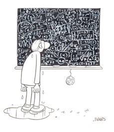 Éric Ivars - Le mathématicien - Illustration originale