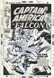 John Romita - Captain America & the Falcon - Couverture originale