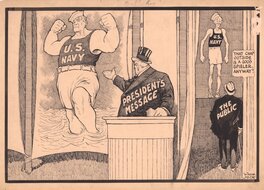 Winsor McCay - Us Navy - Illustration originale
