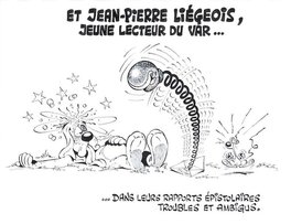 Gotlib - Gai-Luron et Jean-Pierre Liégois, jeune lecteur du Var - Comic Strip