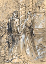 Gwendal Lemercier - Tristan et Iseut - Illustration originale