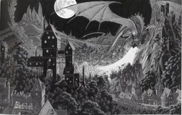 Andreas - Dragon - Illustration originale