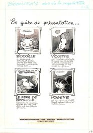 Bernard Hislaire - Bidouille et Violette - Illustration originale