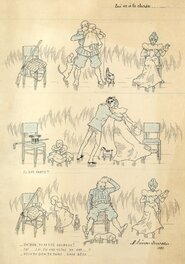 Simon-Duneau - Simon-Duneau - Qui va à la chasse... 1899 - Planche originale