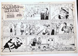 Raeburn Van Buren - C'est Sunday !! le joueur de flûte est pipeau ... janvier 1963 - Comic Strip