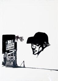 Brian Wood - Couverture pour DMZ #9 "Body of a journalist" par Brian Wood - Original Cover