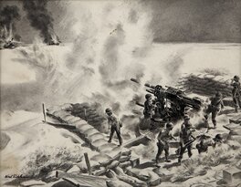 Noel Sickles - Noel Sickles War Illustration - Illustration originale