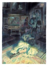Enrique Corominas - Dorian Gray - "Dans l'atelier de Dorian" - Original Illustration