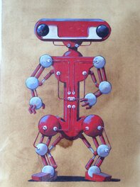 Christophe Merlin - Méli-Mélo - Le robot - Planche originale