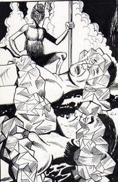 Illustration originale - L'enfer de Dante - lllustration publiée dans Spectral no 1 en janvier 1978