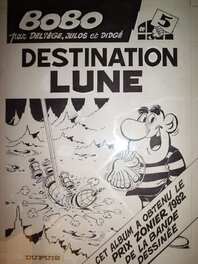 Paul Deliège - Bobo n° 5, « Destination Lune », 1982. - Original Cover