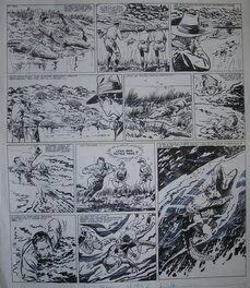 Lucien Nortier - Le Lynx Blanc " Luc et Jori la Patrouille de la Jungle " - Comic Strip