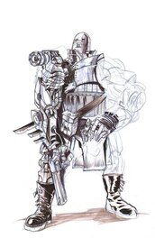 Lionel Marty - Robot D - Illustration originale