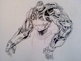 Lionel Marty - Robot E - Original Illustration