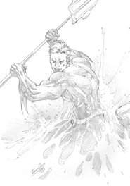 Ediano Silva - Aquaman - Illustration originale