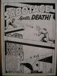 Arturo Cazeneuve - Splash comics  années 40 - Planche originale