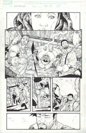 Rafa Sandoval - Iron Man, Issue 8, pag. 14. Ed. 2.009 Marvel - Planche originale