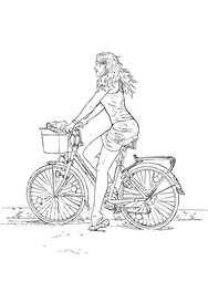 Lounis Chabane - Vélo - Illustration originale