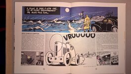 Dans "Plein Gaz: 100 ans d'automobiles françaises dans la bande dessinée" de Josette Sicsic aux éditions Blitz