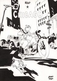 Al Severin - Al Severin - Tintin - Chicago - Illustration originale