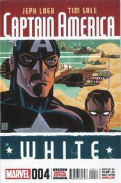 Captain America White # 4 cover .