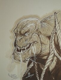 Pierre-Denis Goux - Troll - Mjöllnir - Illustration originale